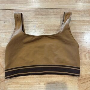 Pink by Victoria secret Seamless Tan Sports Bra reversible